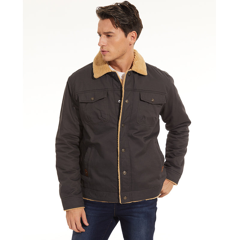 Drune | Sherpa Wasserdicht mit Fleece Gefüttert Winterjacke