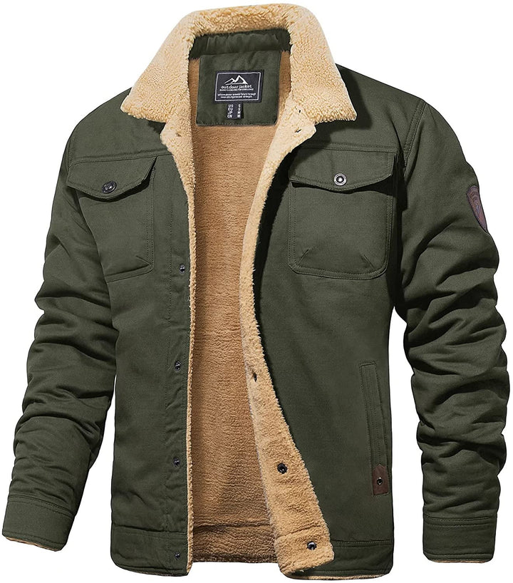 Drune | Sherpa Wasserdicht mit Fleece Gefüttert Winterjacke