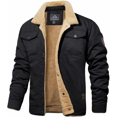 Drune | Fleecefutter Knöpfe Brusttaschenjacke Herrenjacke