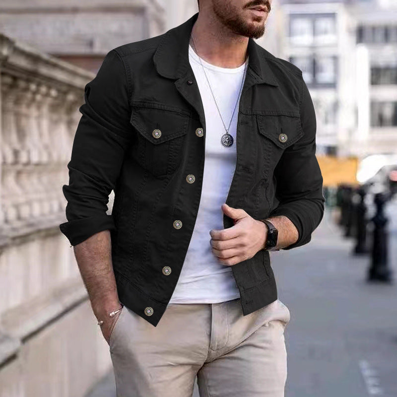 Drune Lässige Herren-Jeansjacke