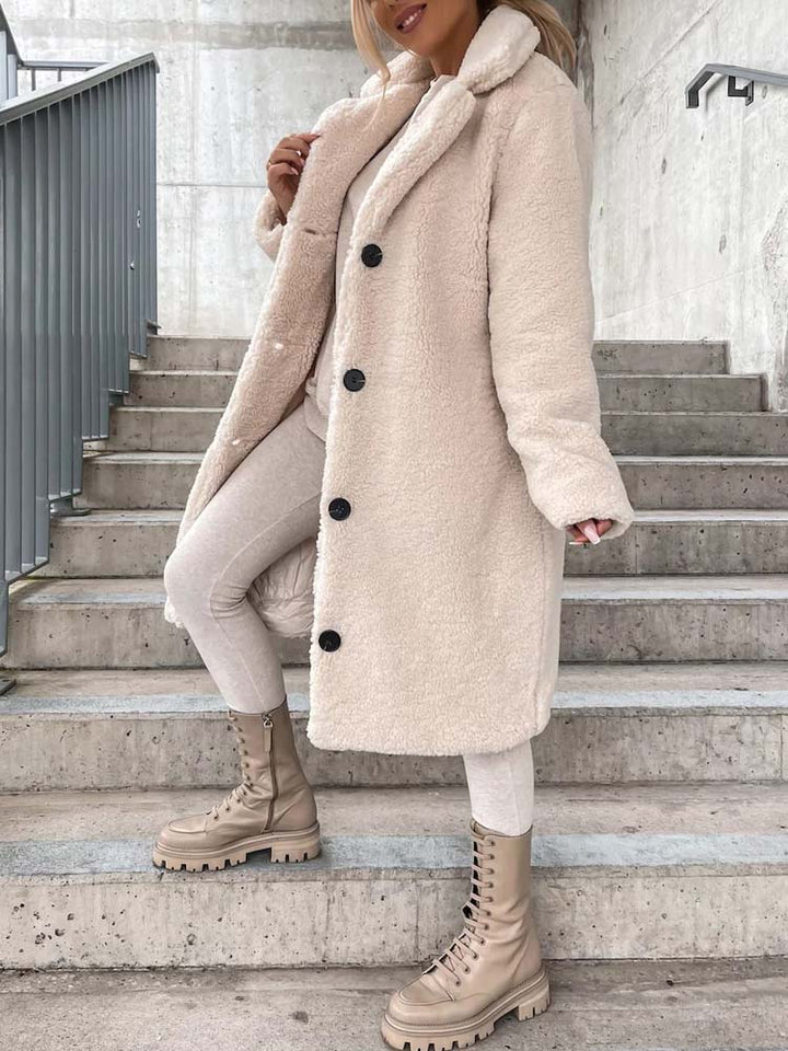 Drune | Teddy Coat Warme Lange Teddyjacke