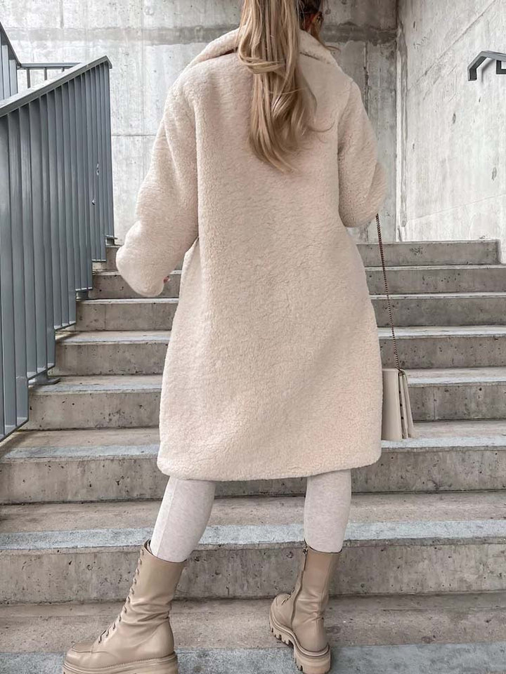 Drune | Teddy Coat Warme Lange Teddyjacke