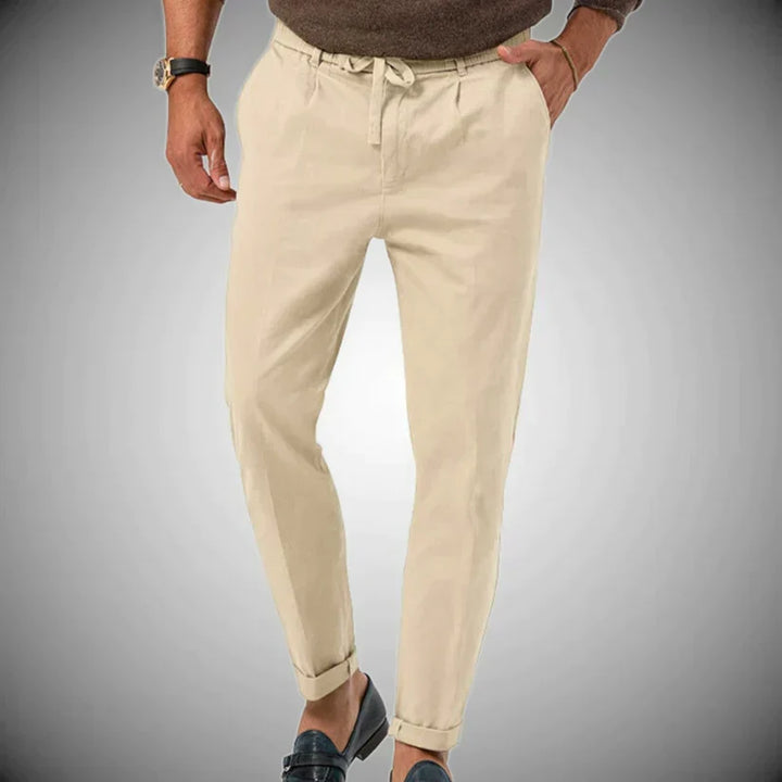 Drune | Slim Fit Leinenhose für Herren