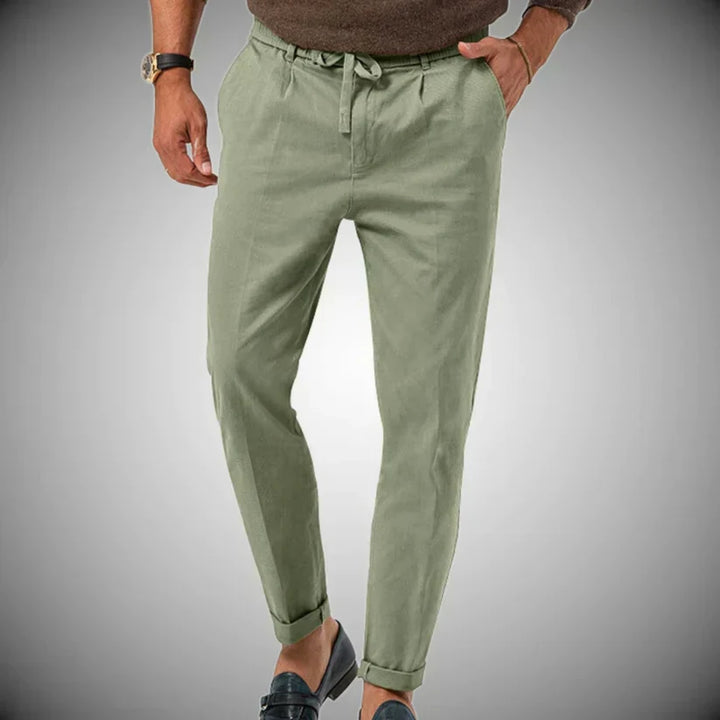 Drune | Slim Fit Leinenhose für Herren