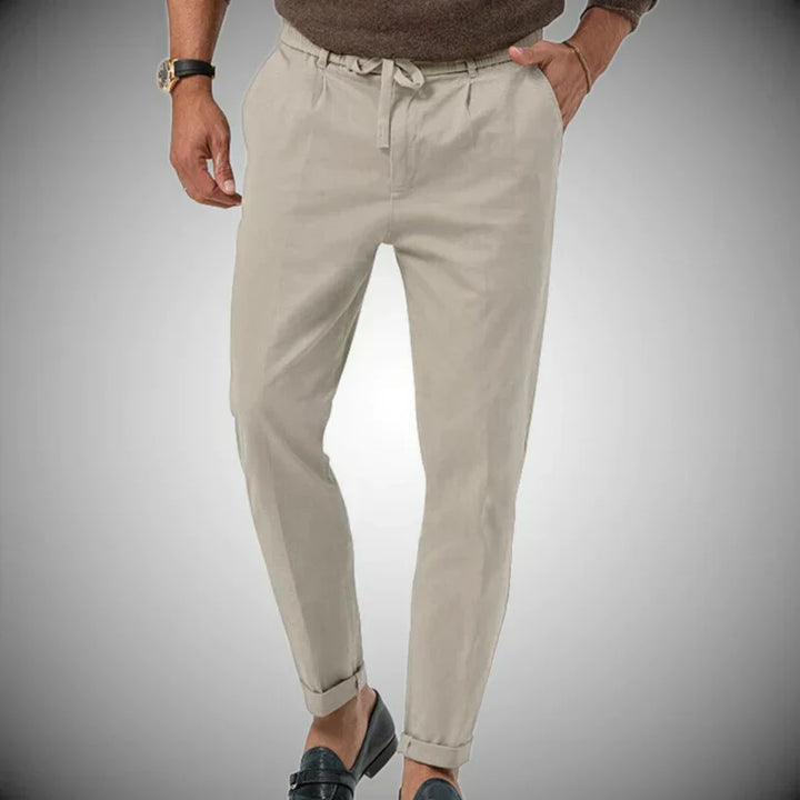 Drune | Slim Fit Leinenhose für Herren