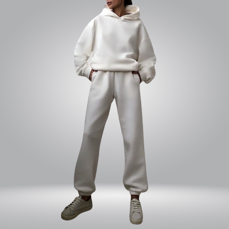 Drune | Trainingsanzug Lässiges 2-teiliges Hoodie & Sweatpants Set für Damen