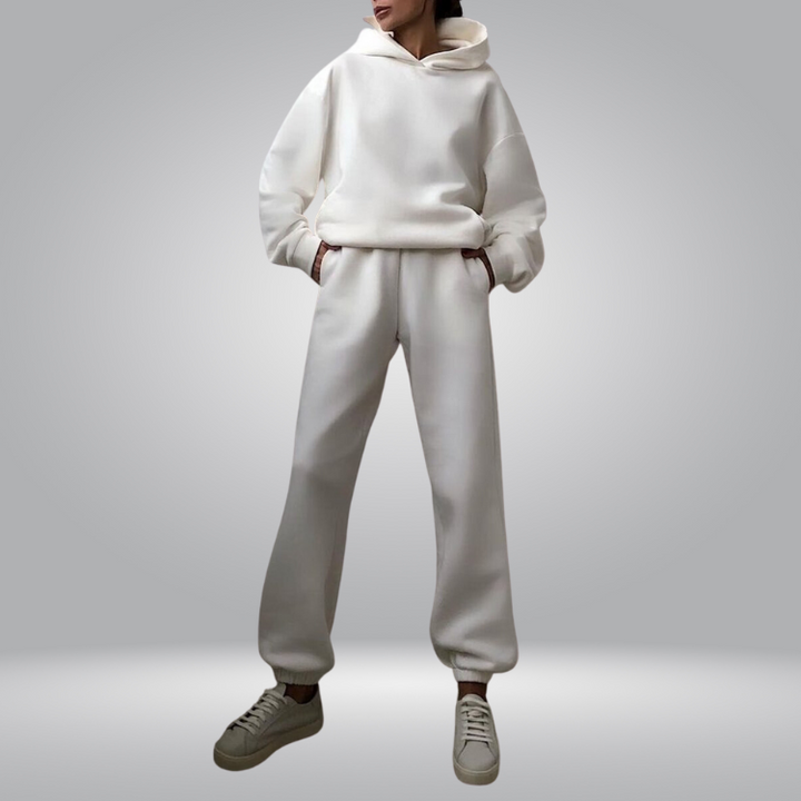 Drune | Trainingsanzug Lässiges 2-teiliges Hoodie & Sweatpants Set für Damen