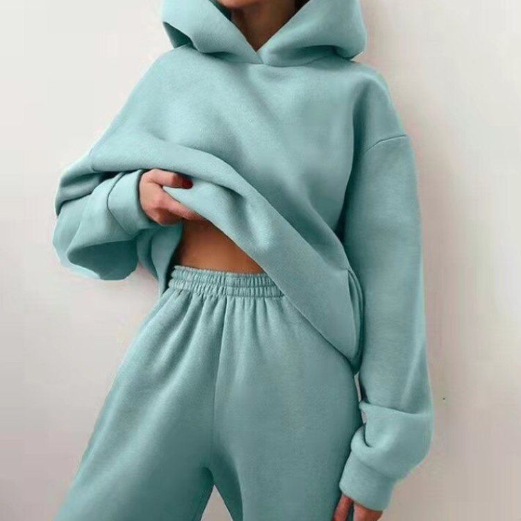 Drune | Trainingsanzug Lässiges 2-teiliges Hoodie & Sweatpants Set für Damen