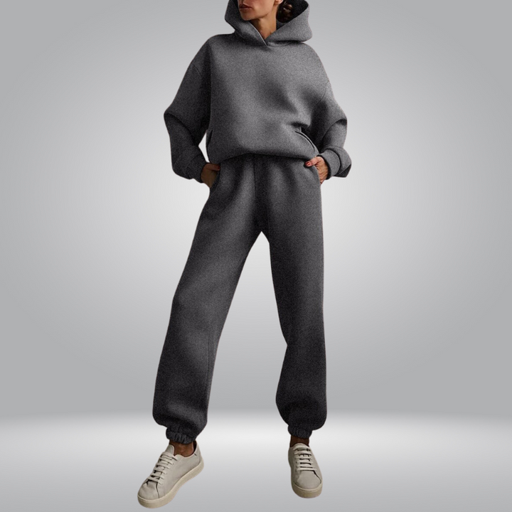 Drune | Trainingsanzug Lässiges 2-teiliges Hoodie & Sweatpants Set für Damen