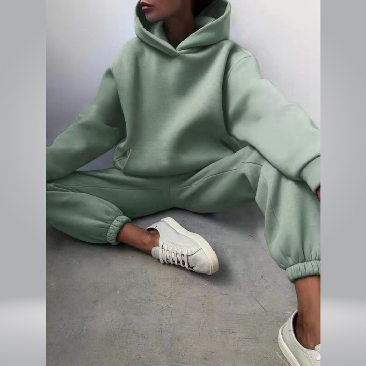 Drune | Trainingsanzug Lässiges 2-teiliges Hoodie & Sweatpants Set für Damen