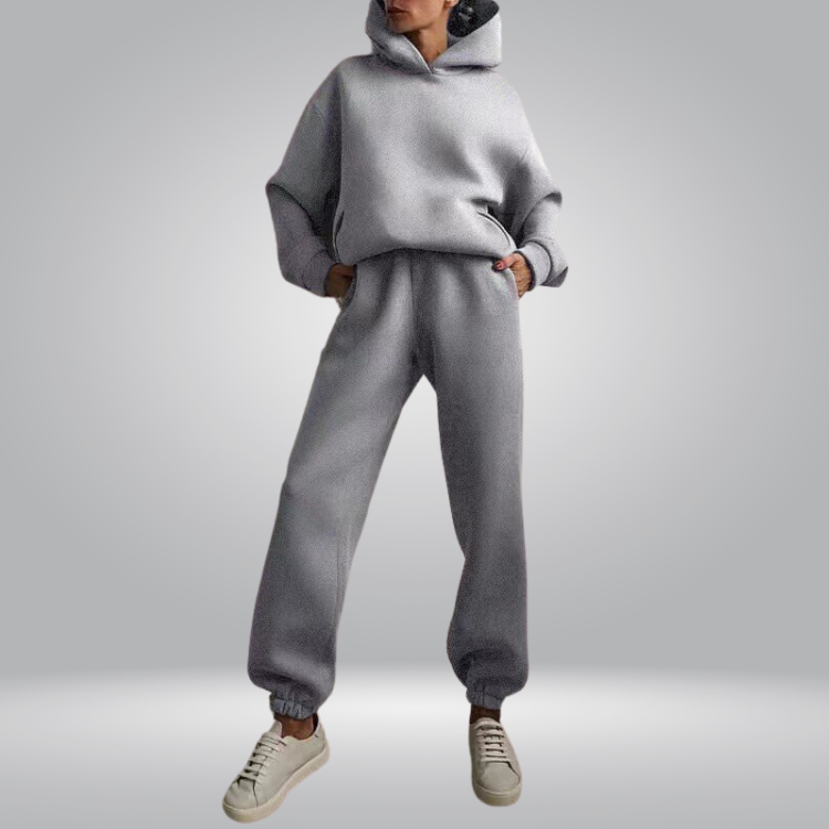 Drune | Trainingsanzug Lässiges 2-teiliges Hoodie & Sweatpants Set für Damen