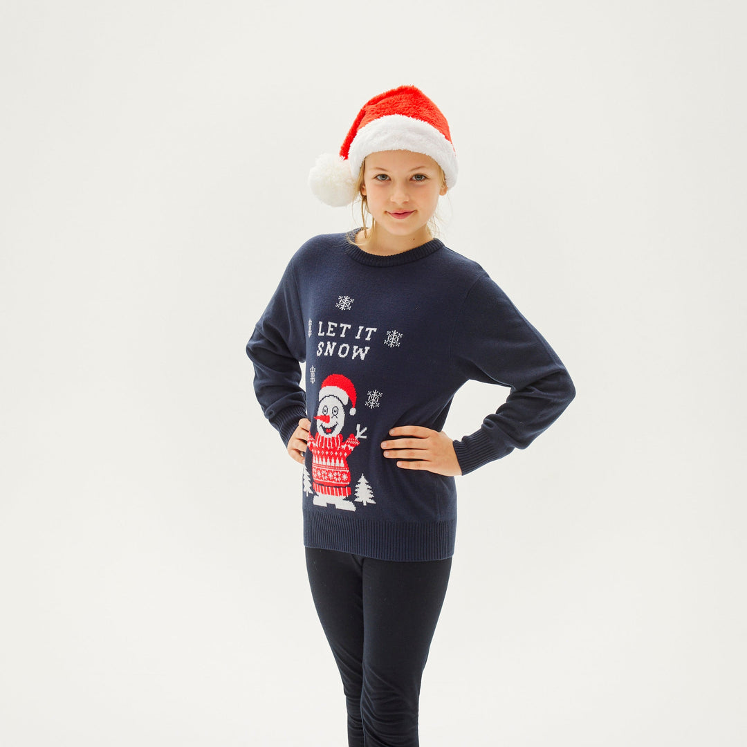 Drune | Let It Snow Weihnachtspullover - Kinder