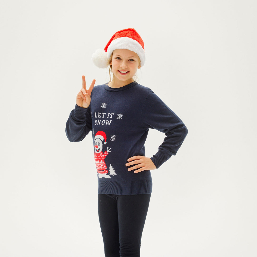 Drune | Let It Snow Weihnachtspullover - Kinder