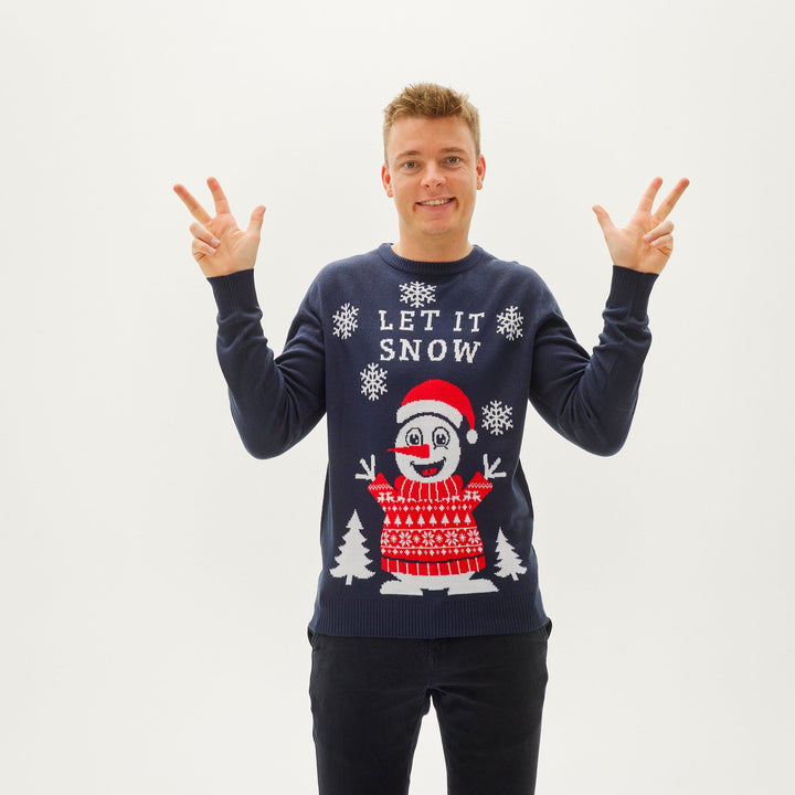 Drune | Let It Snow Weihnachts-Pullover - Herren