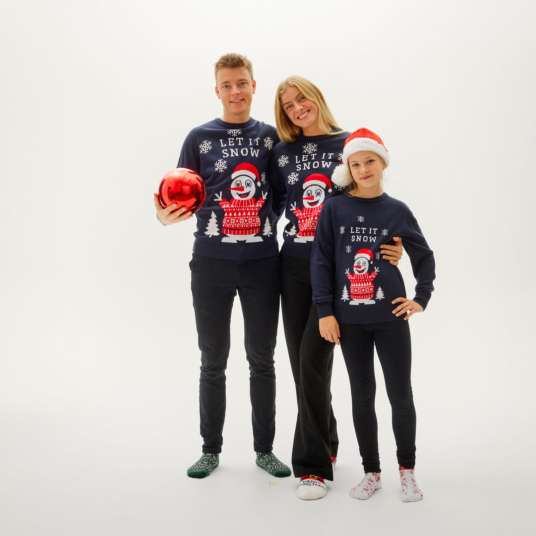 Drune | Let It Snow Weihnachts-Pullover - Damen