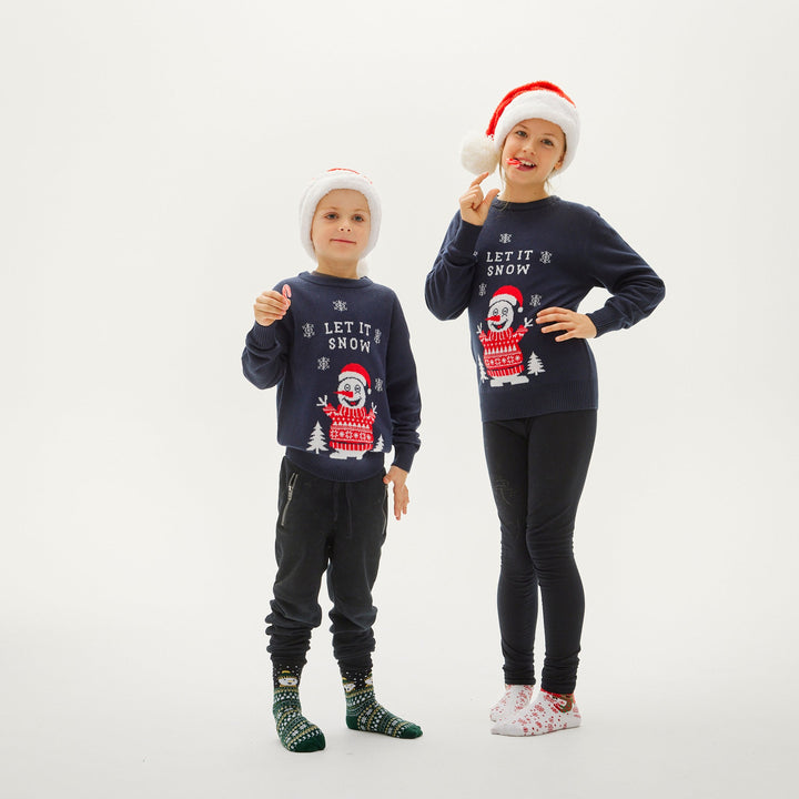 Drune | Let It Snow Weihnachts-Pullover - Damen