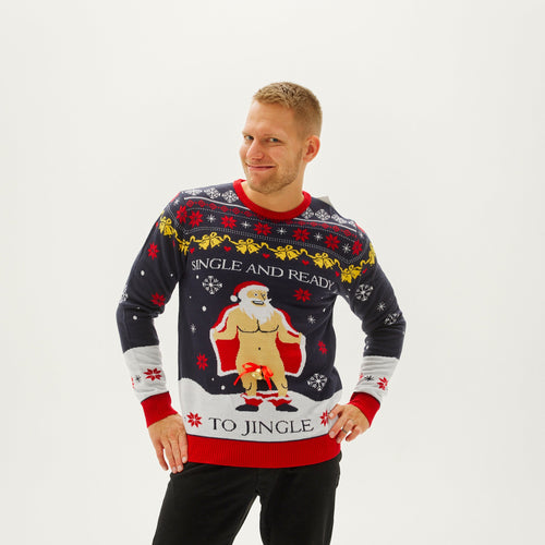 Drune | Der Single und Bereit zu Jingle Weihnachts-Pullover - Herren