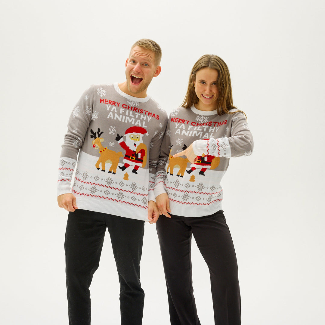 Drune | Ya Filthy Animal Weihnachts-Pullover - Herren