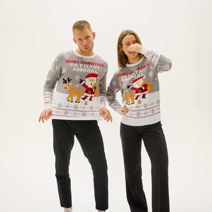 Drune | Ya Filthy Animal Weihnachts-Pullover - Herren
