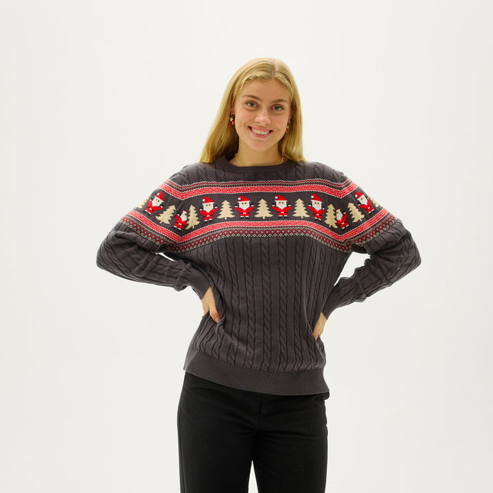 Drune | Santas Kabelstrickpullover - Damen
