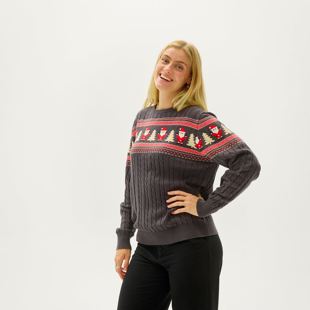 Drune | Santas Kabelstrickpullover - Damen