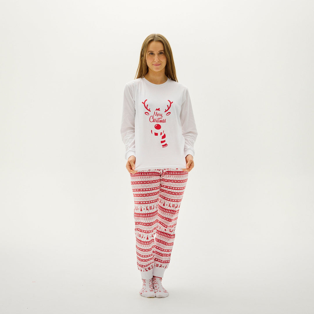 Drune | Süßes Weihnachts-Pyjama Rot - Damen