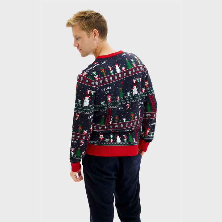 Drune | Vintage Gamer Weihnachtspullover - Herren