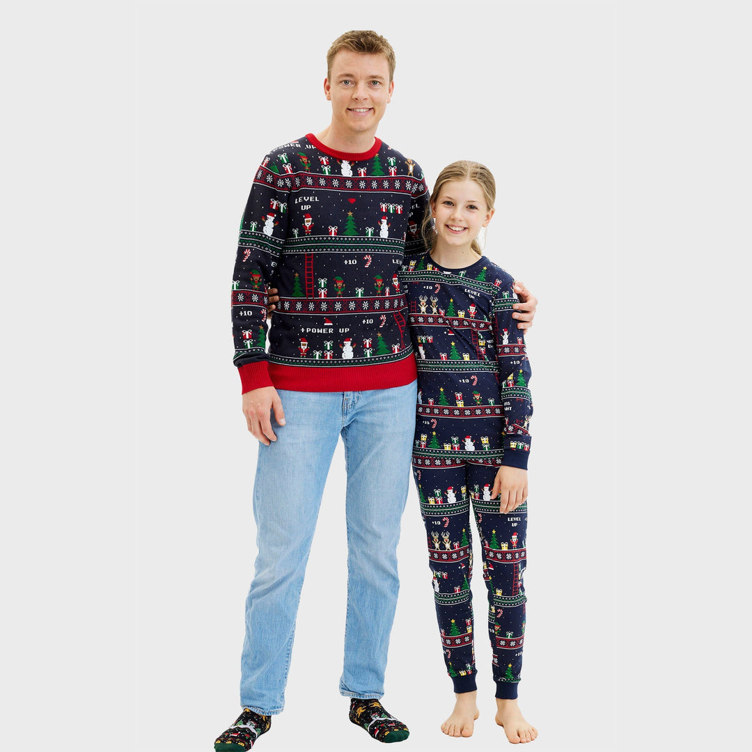 Drune | Vintage Gamer Weihnachtspullover - Herren