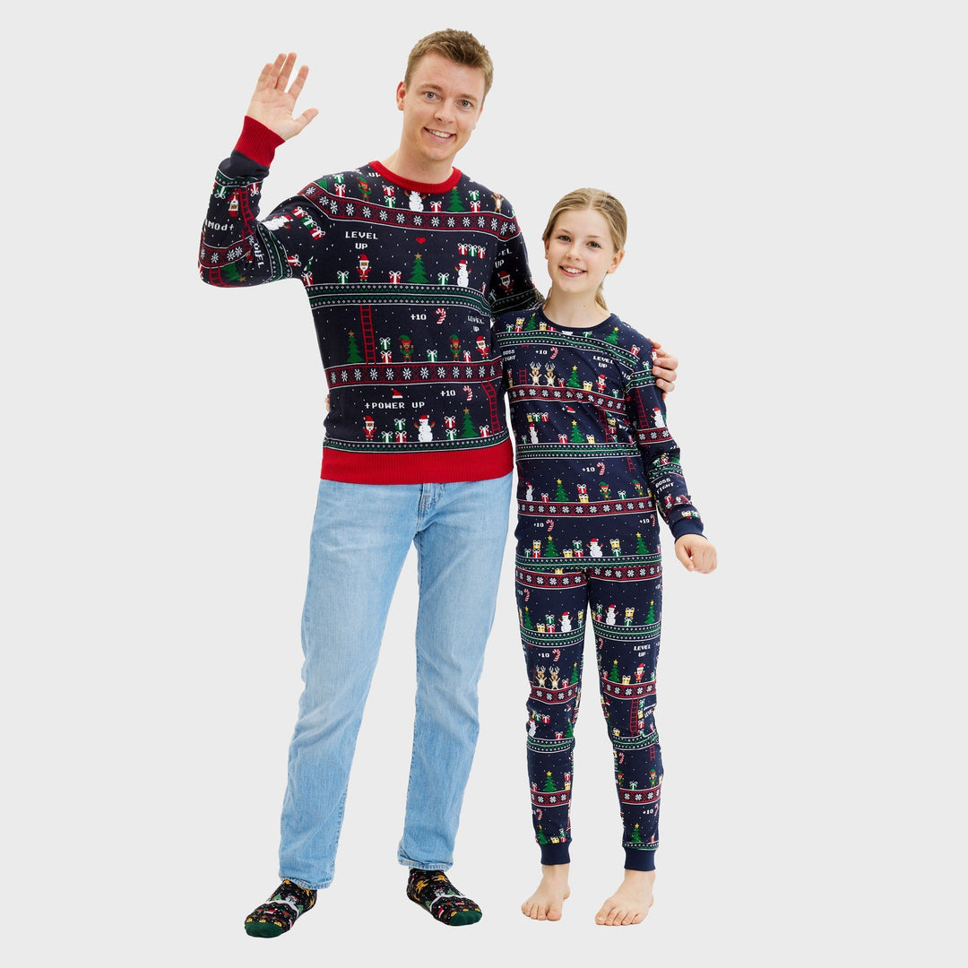 Drune | Vintage Gamer Weihnachtspullover - Herren
