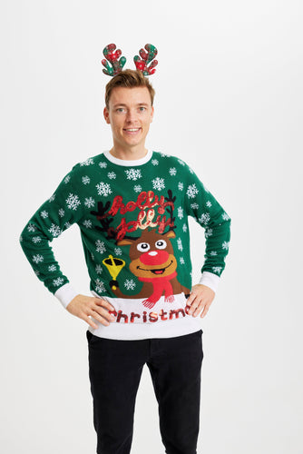 Drune | Holly Jolly Christmas Weihnachtspullover - Herren