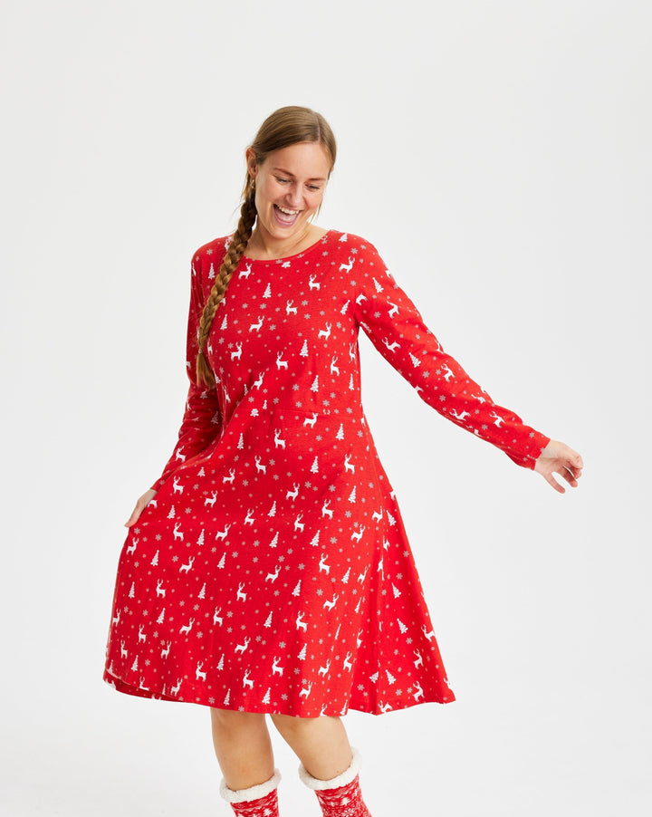Drune | Kleid - Rot