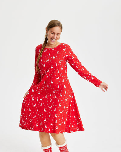 Drune | Kleid - Rot