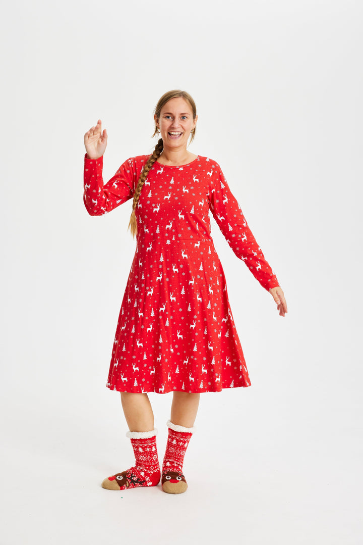 Drune | Kleid - Rot