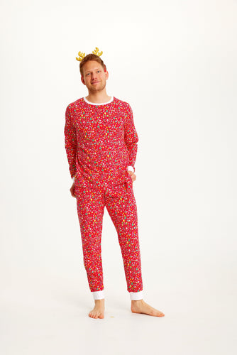 Drune | Verrückte Weihnachts-Pyjama Rot - Herren