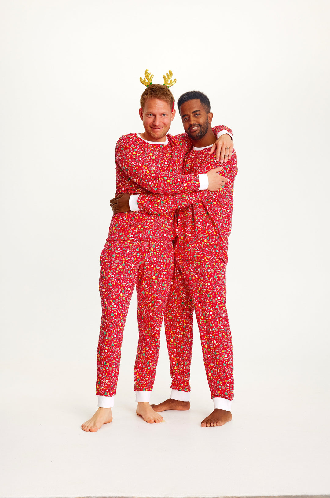 Drune | Verrückte Weihnachts-Pyjama Rot - Herren