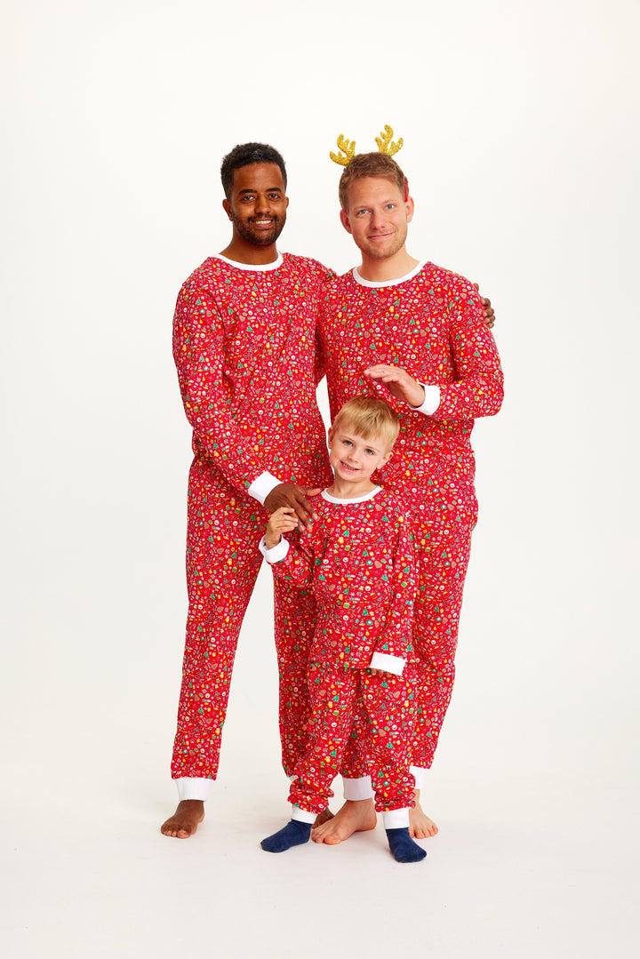 Drune | Verrückte Weihnachten Pyjama Rot - Damen