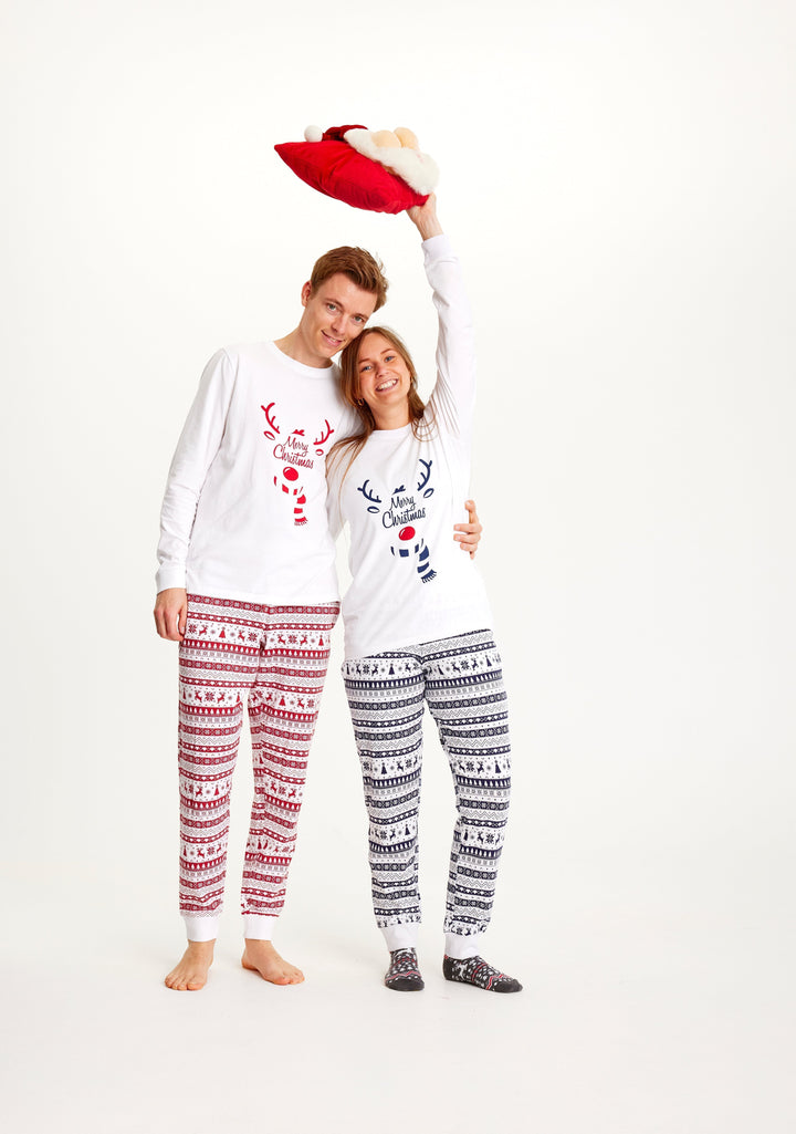 Drune | Süßer Weihnachts-Pyjama Rot - Herren