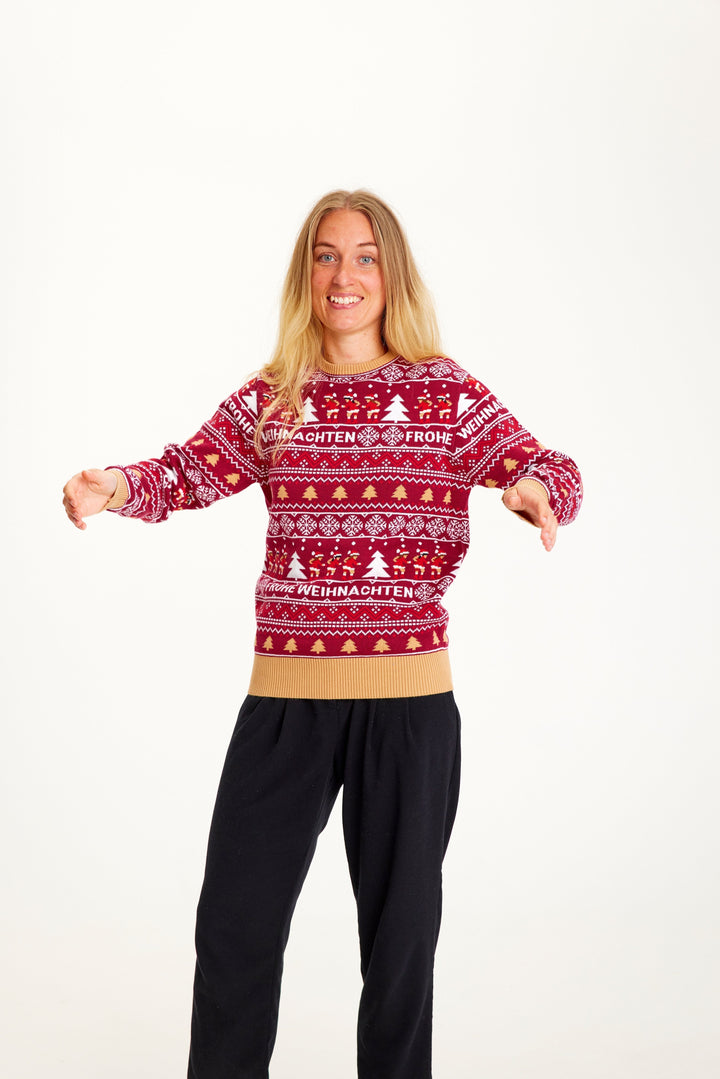Drune | Frohe Weihnachten Weihnachtspullover - Damen