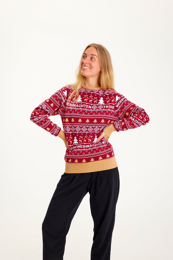 Drune | Frohe Weihnachten Weihnachtspullover - Damen