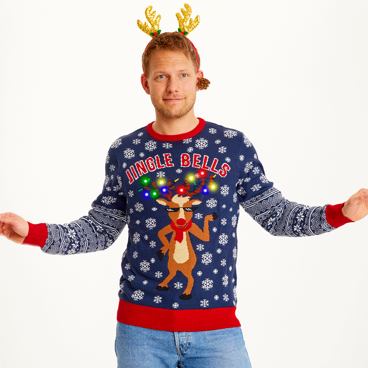 Drune | Jingle Bells Weihnachts-Pullover - Herren
