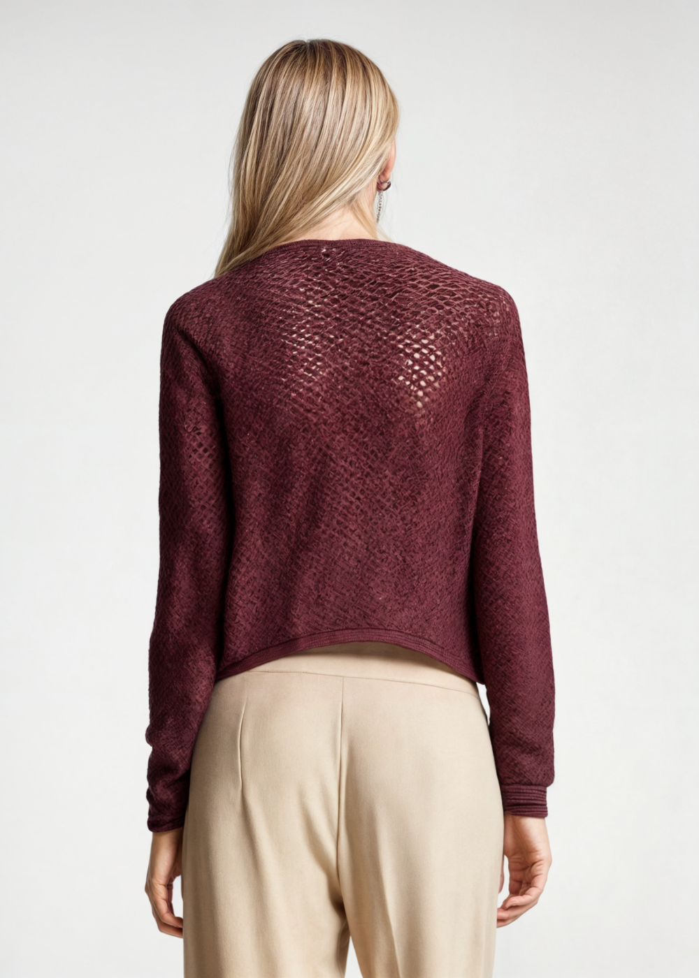 Drune | Damen Strickjacke mit Knöpfen und weicher Textur