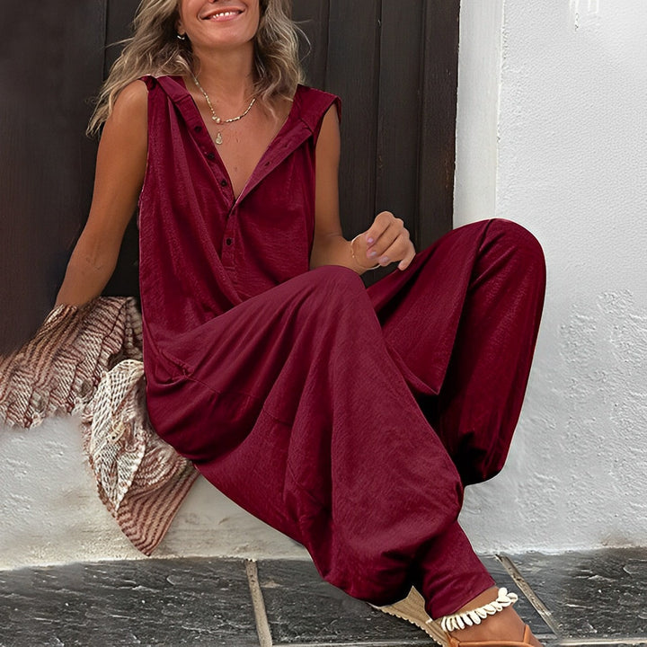 Drune | Damen ärmelloser Jumpsuit