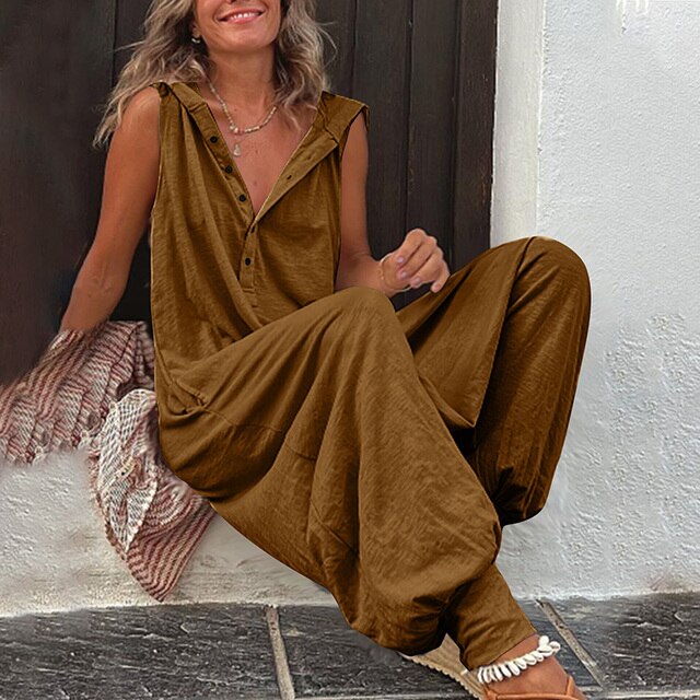Drune | Damen ärmelloser Jumpsuit