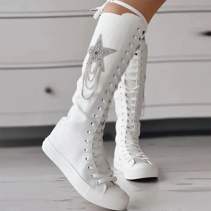 Schnürstiefel mit Quasten Drune