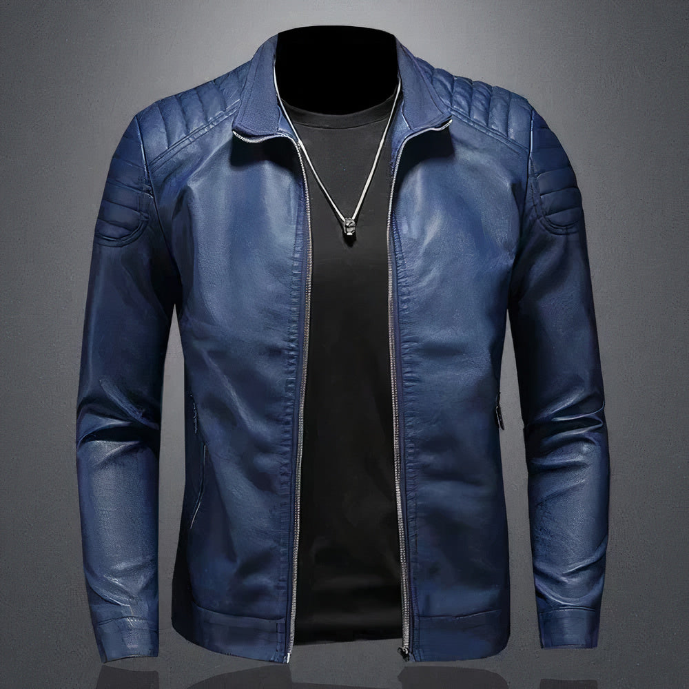 Drune | Leder Bomberjacke