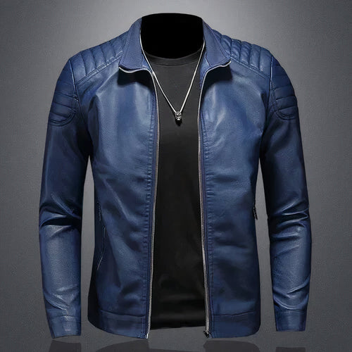 Drune | Leder Bomberjacke