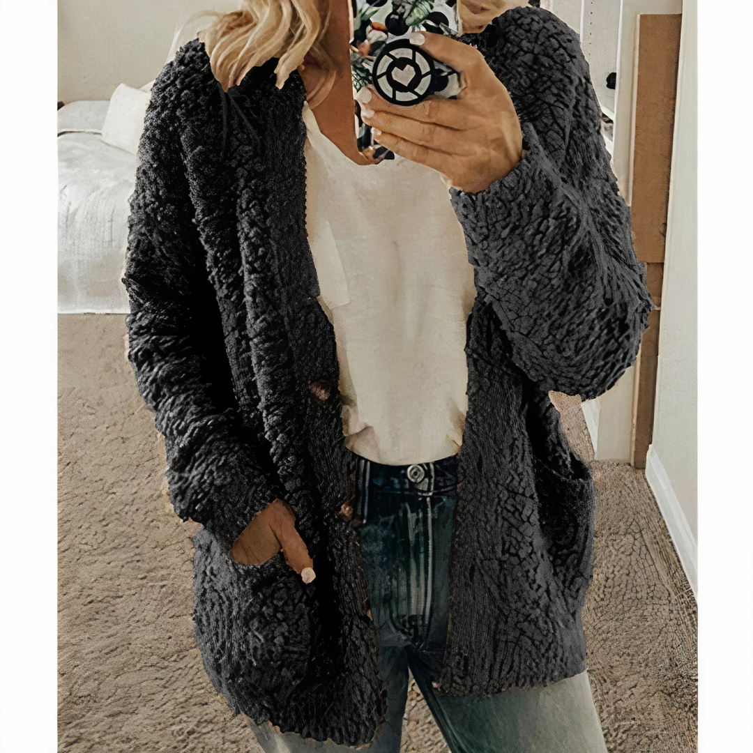Drune | Fleece-Strickjacke