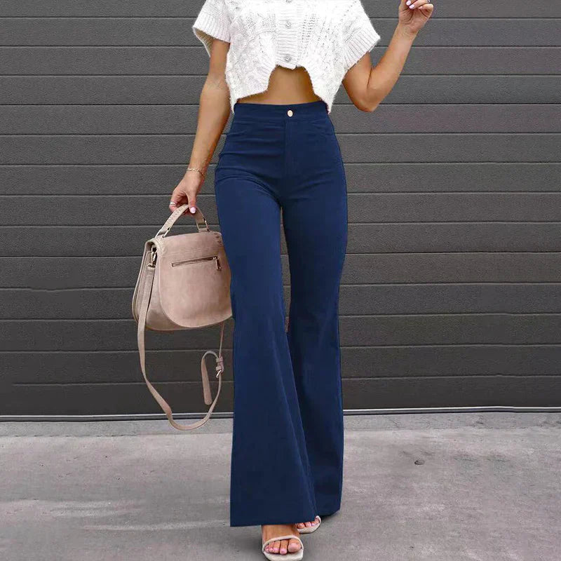 Drune | Corduroy-Hose - Hohe Taille Damenhose für einen trendigen Look