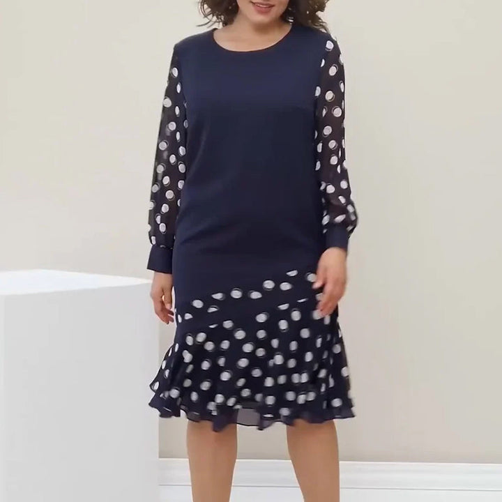 Drune | Rundhals Langarm Polka Dot