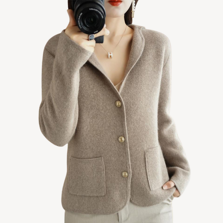 Drune | Damen Wollcardigan mit Knöpfen